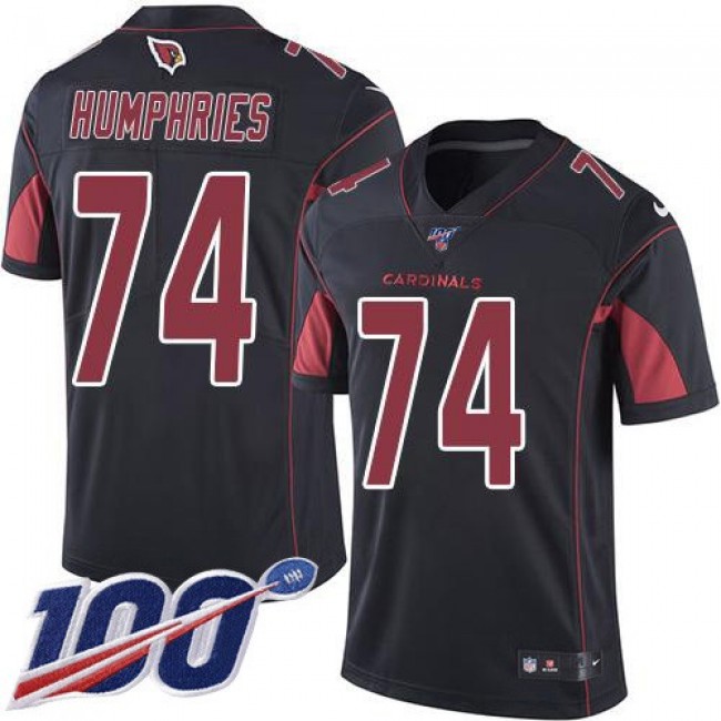 Nike Cardinals #74 D.J. Humphries Black Men's Stitched NFL Limited Rush 100th Season Jersey