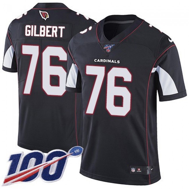 Nike Cardinals #76 Marcus Gilbert Black Alternate Men's Stitched NFL 100th Season Vapor Limited Jersey