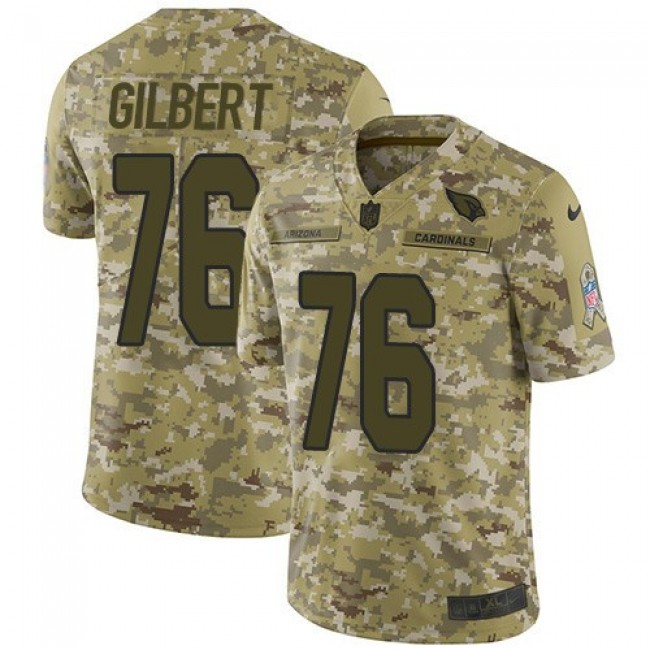 Nike Arizona Cardinals No76 Marcus Gilbert Olive/Camo Men's Stitched NFL Limited 2017 Salute to Service Jersey