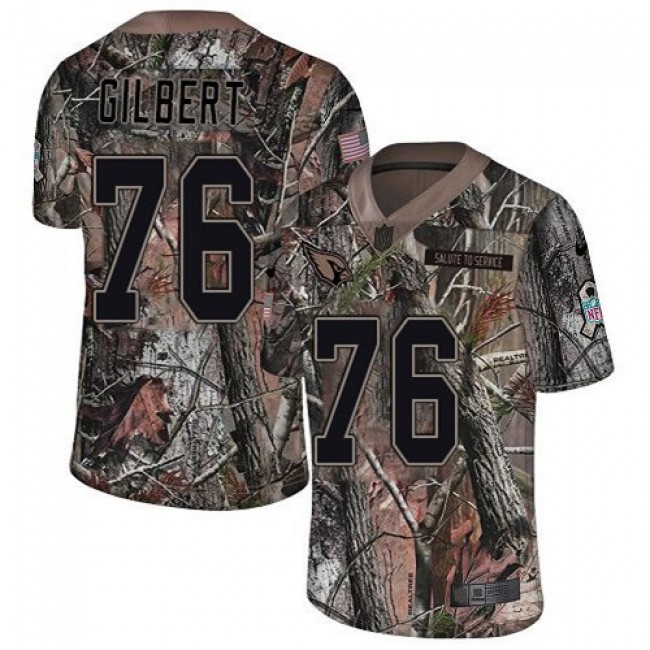 Nike Cardinals #76 Marcus Gilbert Camo Men's Stitched NFL Limited Rush Realtree Jersey