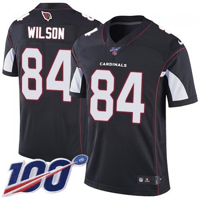 Nike Cardinals #84 Caleb Wilson Black Alternate Men's Stitched NFL 100th Season Vapor Limited Jersey