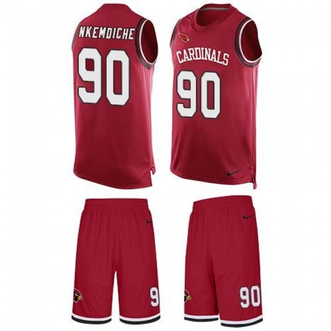 Nike Cardinals #90 Robert Nkemdiche Red Team Color Men's Stitched NFL Limited Tank Top Suit Jersey