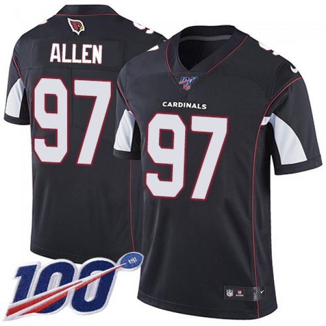 Nike Cardinals #97 Zach Allen Black Alternate Men's Stitched NFL 100th Season Vapor Limited Jersey