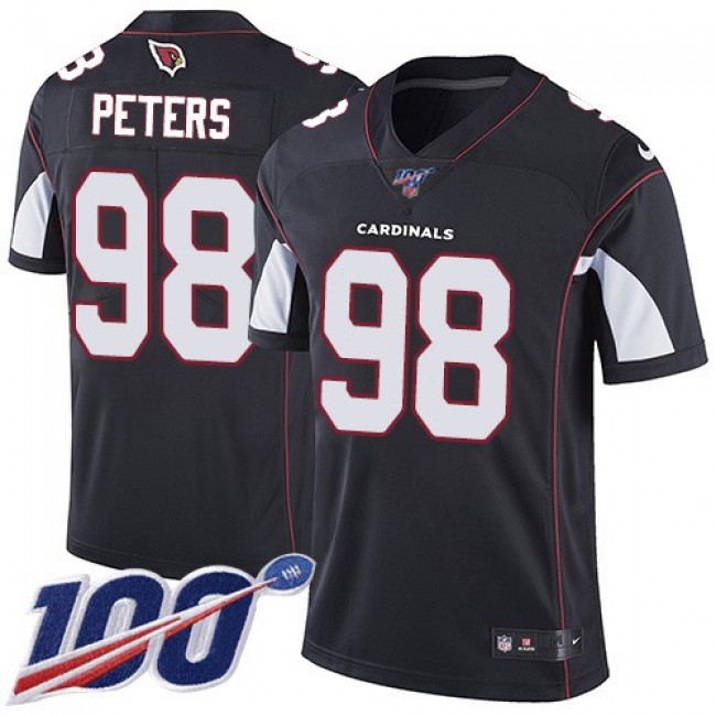 Nike Cardinals #98 Corey Peters Black Alternate Men's Stitched NFL 100th Season Vapor Limited Jersey