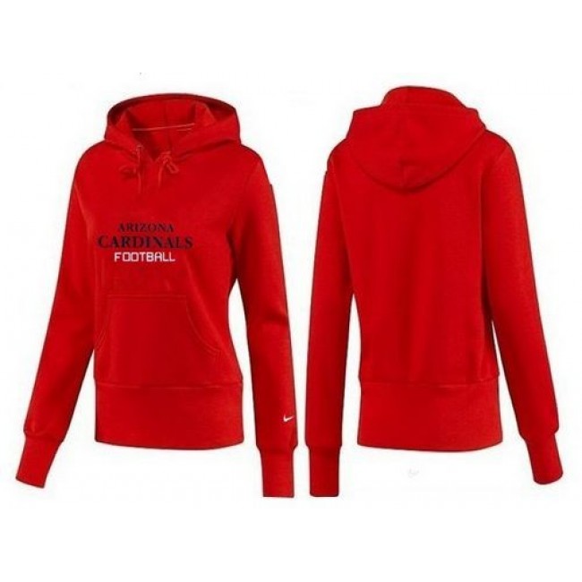 Women's Arizona Cardinals Heart Soul Pullover Hoodie Red Jersey