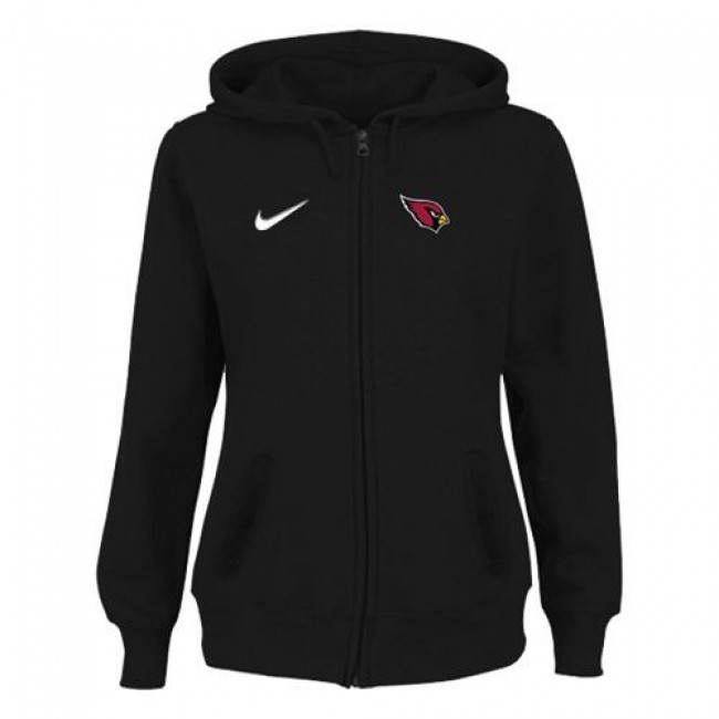 Women's Arizona Cardinals Stadium Rally Full Zip Hoodie Black Jersey