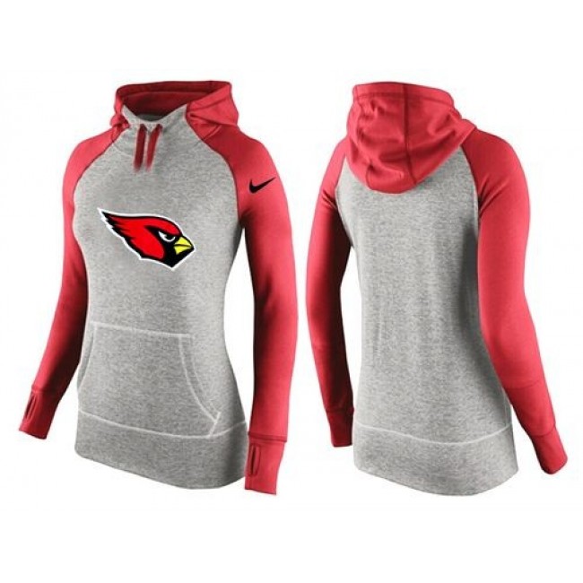 Women's Arizona Cardinals Hoodie Grey Red-3 Jersey