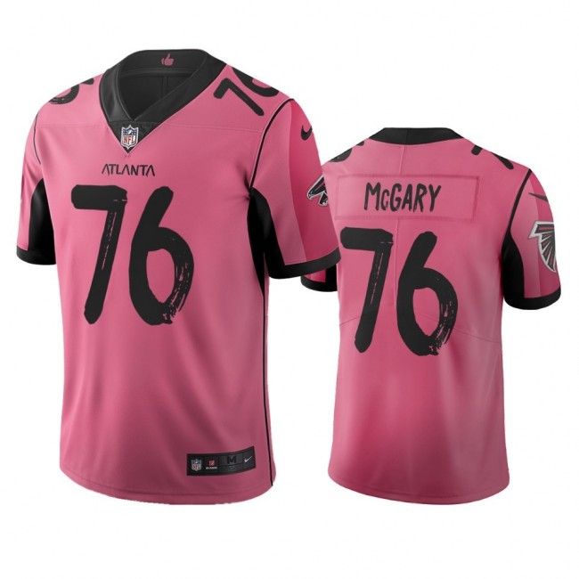 Atlanta Falcons #76 Kaleb Mcgary Pink Vapor Limited City Edition NFL Jersey