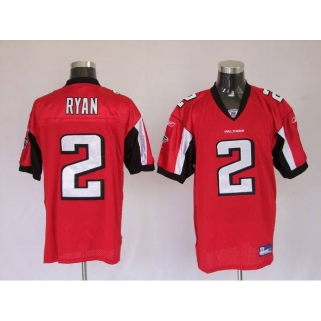 Falcons #2 Matt Ryan Red Stitched NFL Jersey