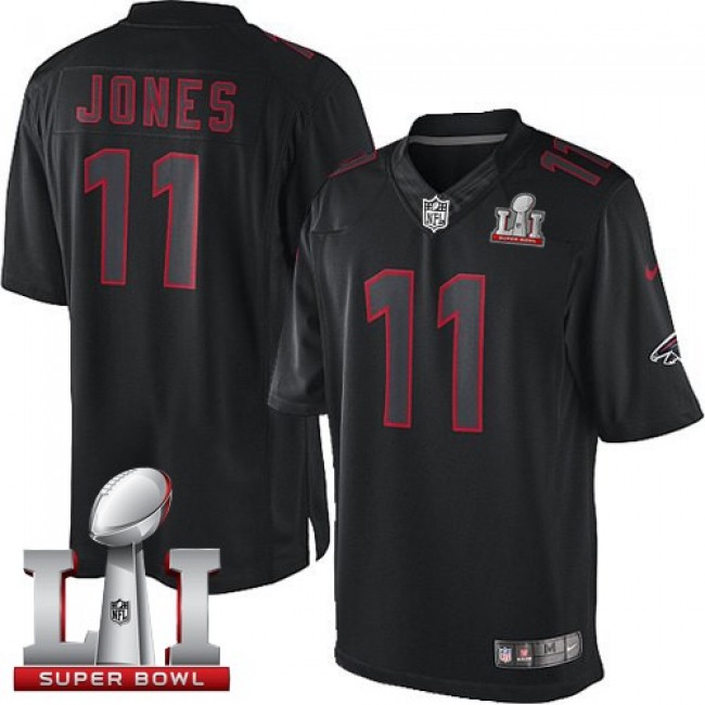 Atlanta Falcons #11 Julio Jones Black Impact Super Bowl LI 51 Youth Stitched NFL Limited Jersey