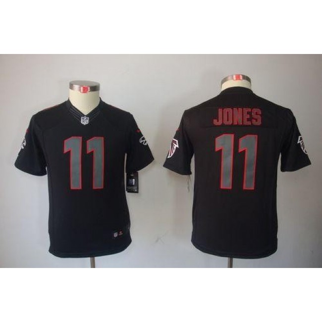 Atlanta Falcons #11 Julio Jones Black Impact Youth Stitched NFL Limited Jersey