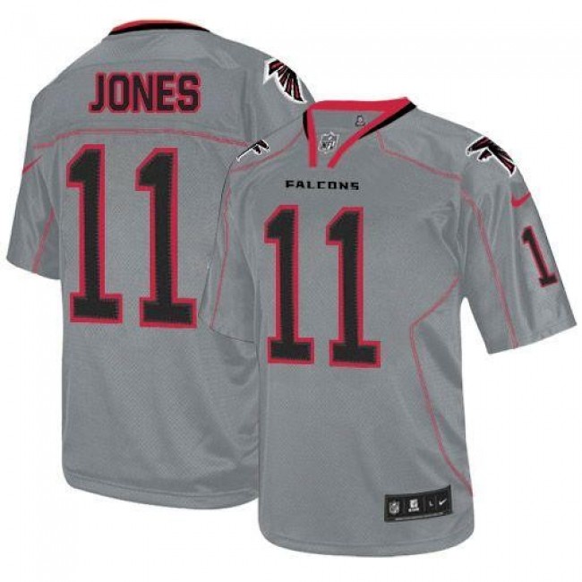 Atlanta Falcons #11 Julio Jones Lights Out Grey Youth Stitched NFL Elite Jersey