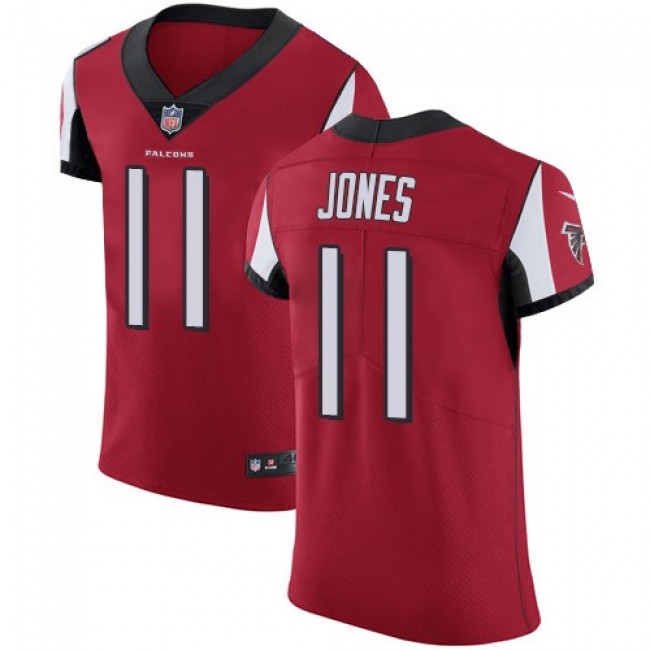 Nike Falcons #11 Julio Jones Red Team Color Men's Stitched NFL Vapor Untouchable Elite Jersey