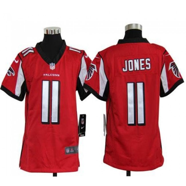 Atlanta Falcons #11 Julio Jones Red Team Color Youth Stitched NFL Elite Jersey