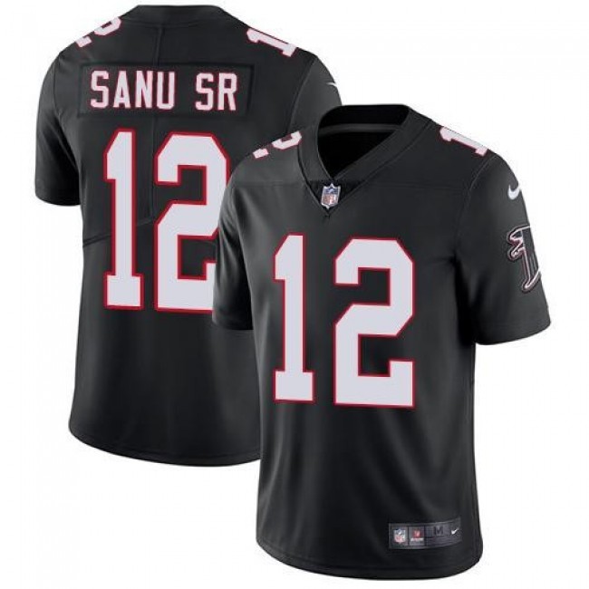 Atlanta Falcons #12 Mohamed Sanu Sr Black Alternate Youth Stitched NFL Vapor Untouchable Limited Jersey