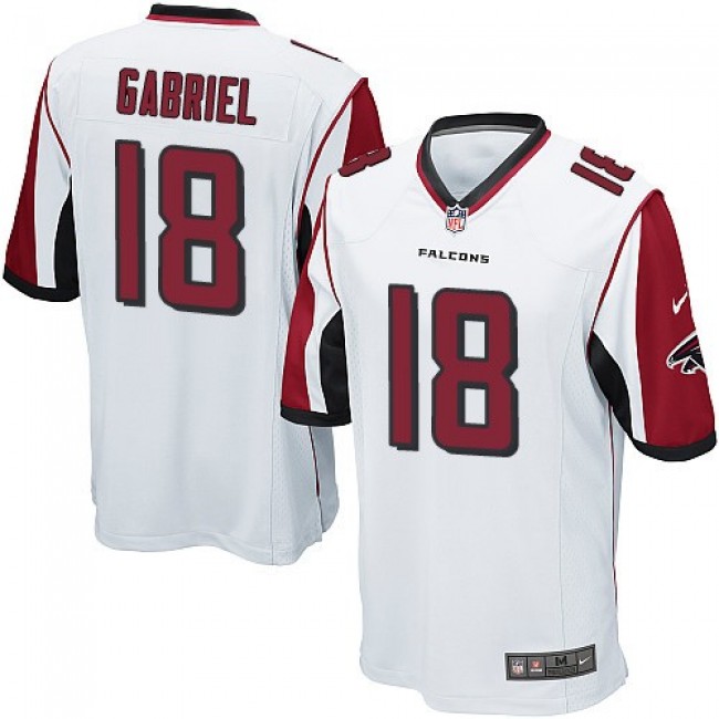 Atlanta Falcons #18 Taylor Gabriel White Youth Stitched NFL Elite Jersey