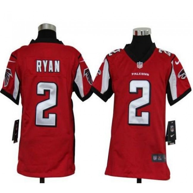 Atlanta Falcons #2 Matt Ryan Red Team Color Youth Stitched NFL Elite Jersey