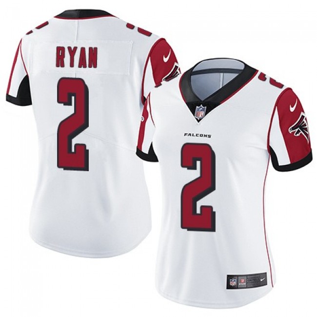 Women's Falcons #2 Matt Ryan White Stitched NFL Vapor Untouchable Limited Jersey