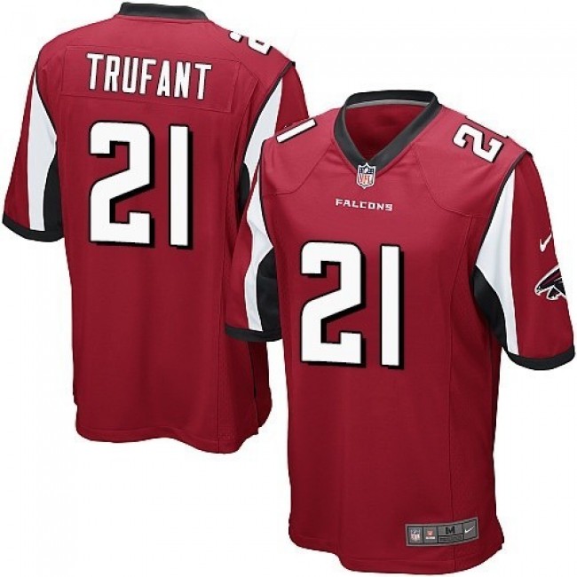 Atlanta Falcons #21 Desmond Trufant Red Team Color Youth Stitched NFL Elite Jersey