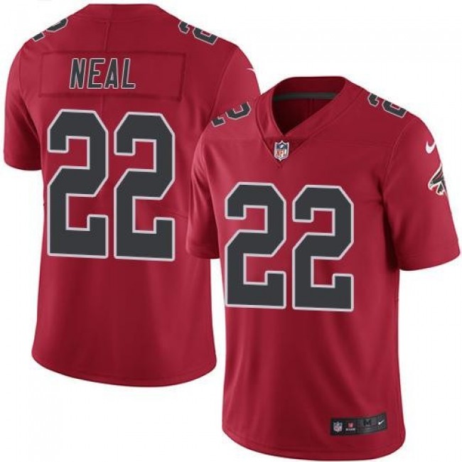 Atlanta Falcons #22 Keanu Neal Red Youth Stitched NFL Limited Rush Jersey