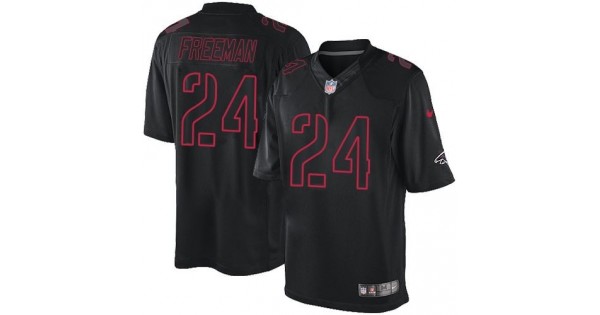 صابونيه النيله Nike Atlanta Falcons #24 Devonta Freeman Black Men's Stitched NFL Limited Rush Impact Jersey صابونيه النيله