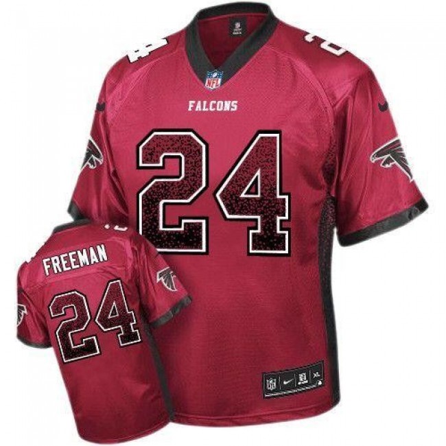 Atlanta Falcons #24 Devonta Freeman Red Team Color Youth Stitched NFL Elite Drift Fashion Jersey