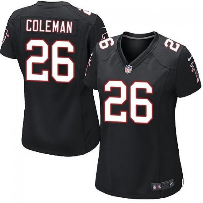 عطر بلاك مان Men's Atlanta Falcons #26 Tevin Coleman White Road NFL Nike Elite Jersey عطر بلاك مان