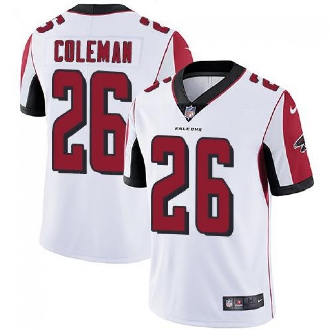 Atlanta Falcons #26 Tevin Coleman White Youth Stitched NFL Vapor Untouchable Limited Jersey
