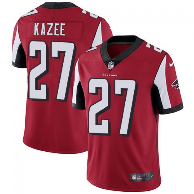 Nike Falcons #27 Damontae Kazee Red Team Color Men's Stitched NFL Vapor Untouchable Limited Jersey