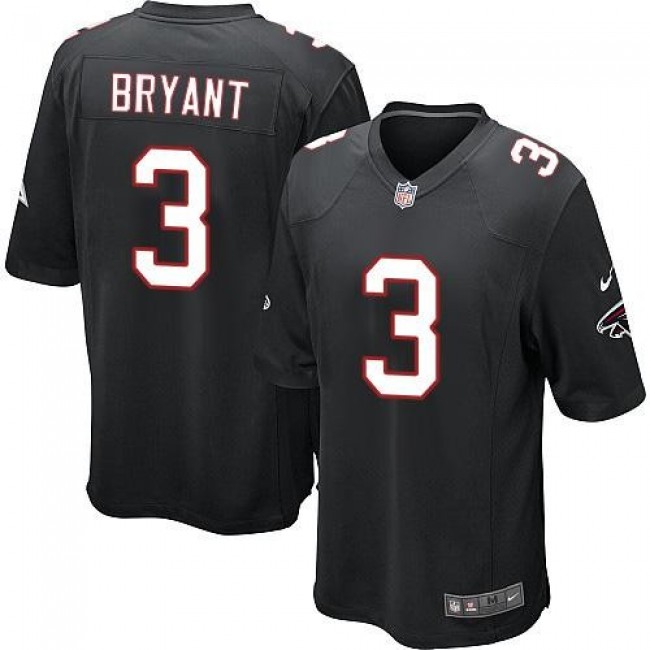 Atlanta Falcons #3 Matt Bryant Black Alternate Youth Stitched NFL Elite Jersey