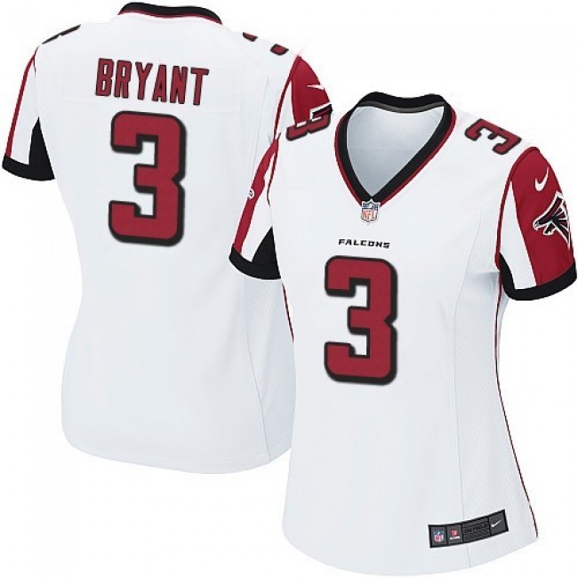 Women's Falcons #3 Matt Bryant White Stitched NFL Elite Jersey