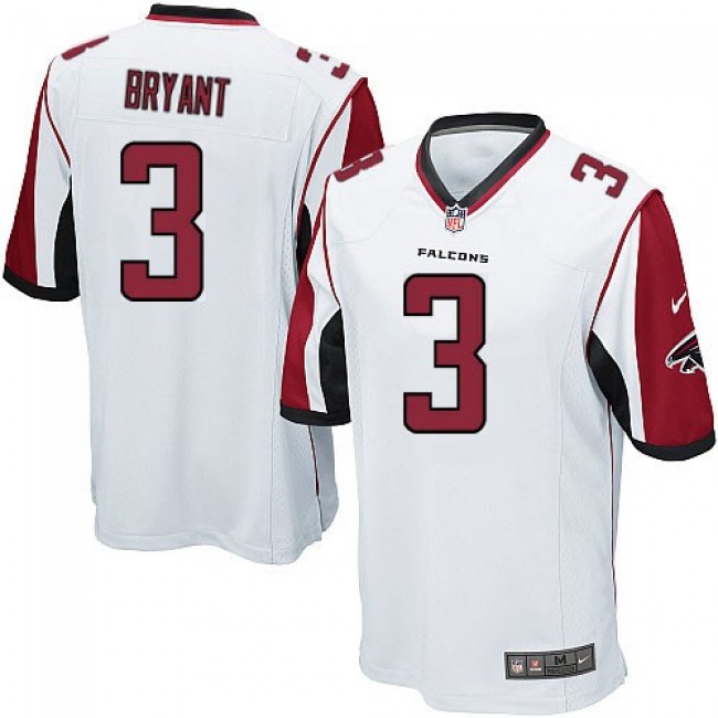 Atlanta Falcons #3 Matt Bryant White Youth Stitched NFL Elite Jersey