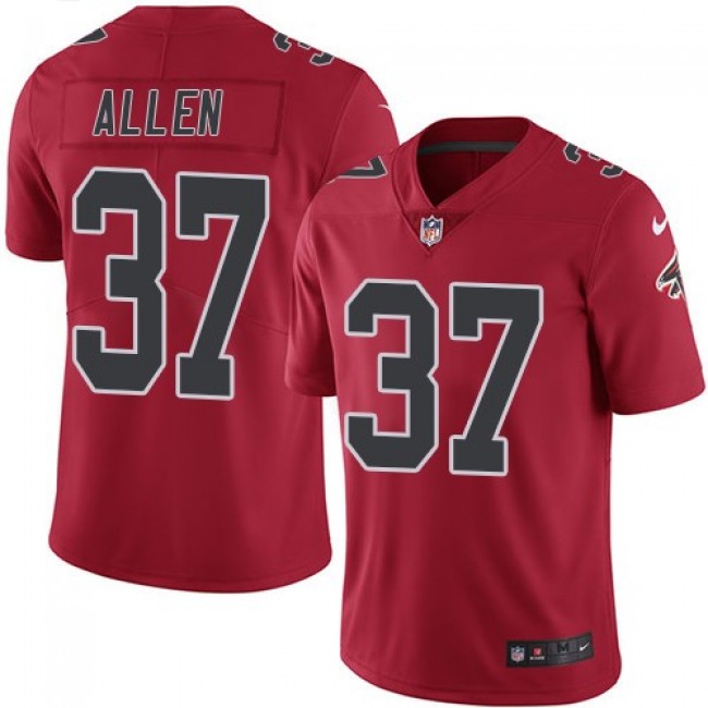 Atlanta Falcons #37 Ricardo Allen Red Youth Stitched NFL Limited Rush Jersey