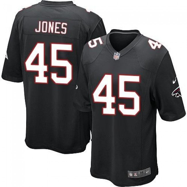 Atlanta Falcons #45 Deion Jones Black Alternate Youth Stitched NFL Elite Jersey