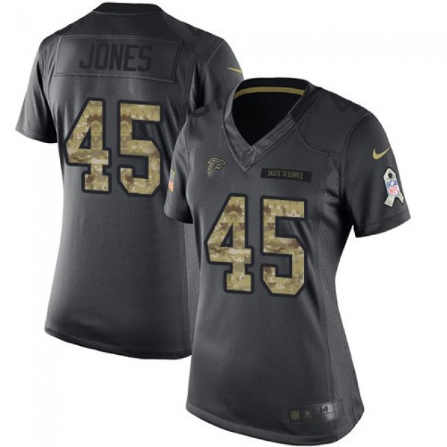 سواروفسكي NFL Jersey US In Leather-Women's Falcons #45 Deion Jones Black ... سواروفسكي