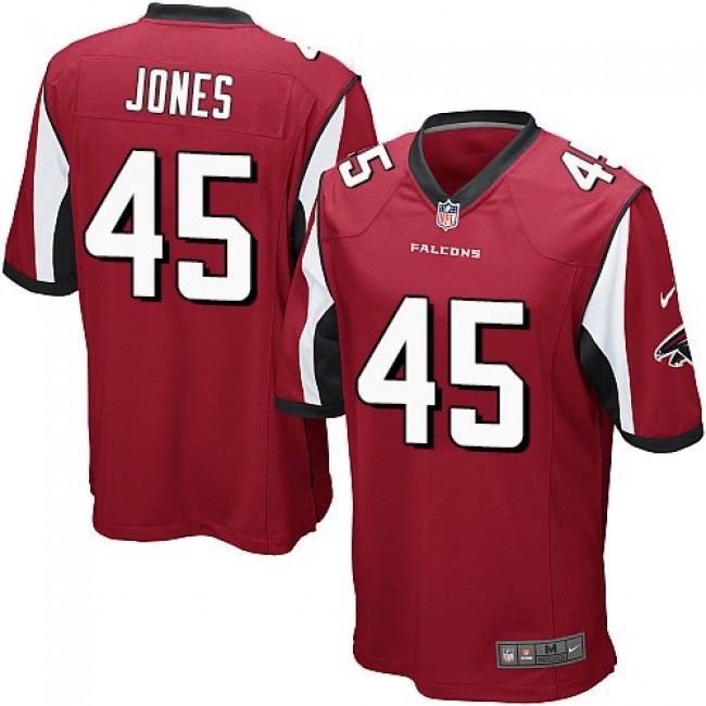 Atlanta Falcons #45 Deion Jones Red Team Color Youth Stitched NFL Elite Jersey