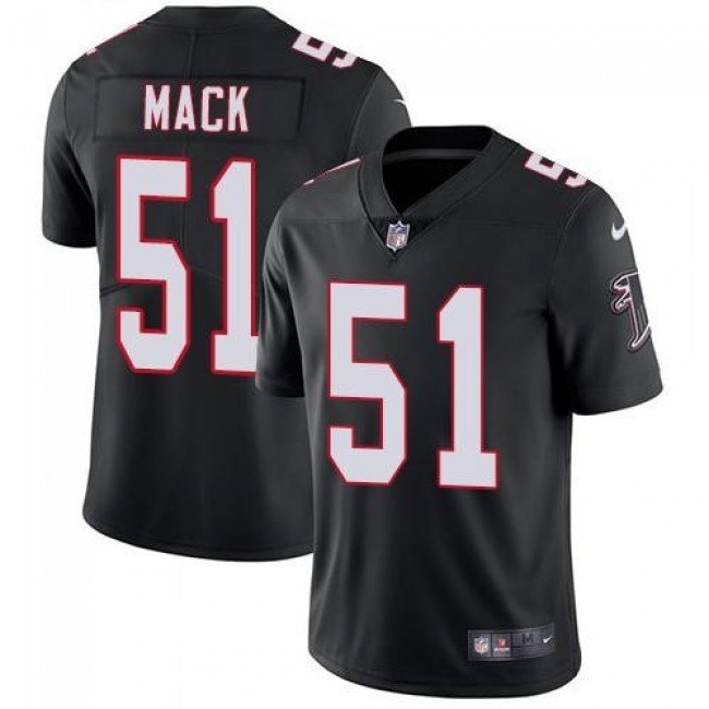 Atlanta Falcons #51 Alex Mack Black Alternate Youth Stitched NFL Vapor Untouchable Limited Jersey