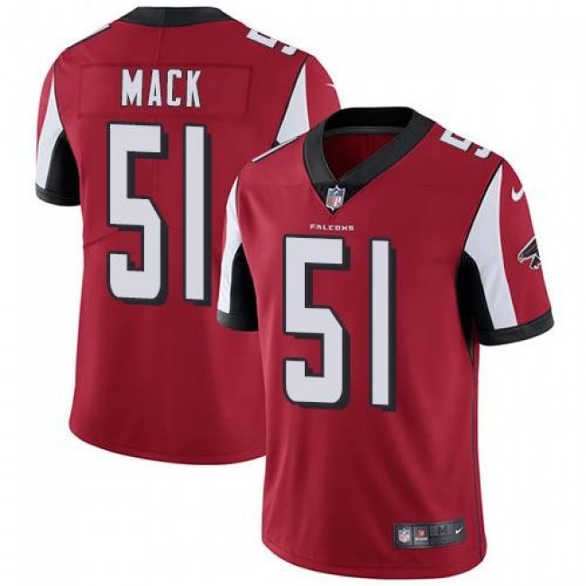 Atlanta Falcons #51 Alex Mack Red Team Color Youth Stitched NFL Vapor Untouchable Limited Jersey