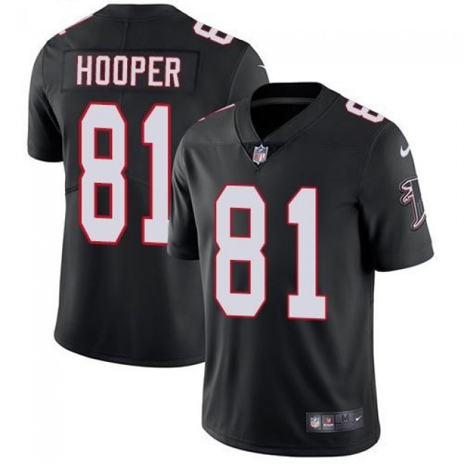 Atlanta Falcons #81 Austin Hooper Black Alternate Youth Stitched NFL Vapor Untouchable Limited Jersey