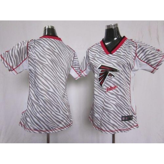 Women's Falcons Blank Zebra Stitched NFL Elite Jersey