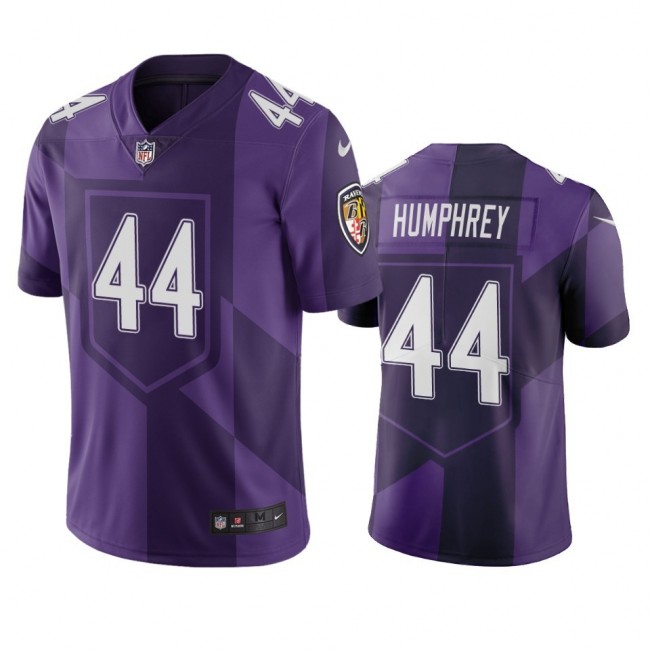 Baltimore Ravens #44 Marlon Humphrey Purple Vapor Limited City Edition NFL Jersey