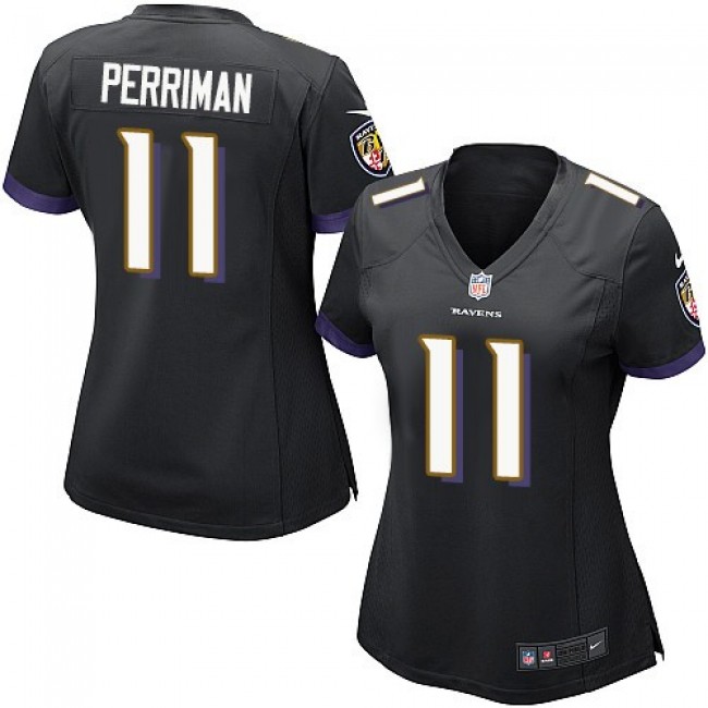 Women's Ravens #11 Breshad Perriman Black Alternate Stitched NFL New Elite Jersey