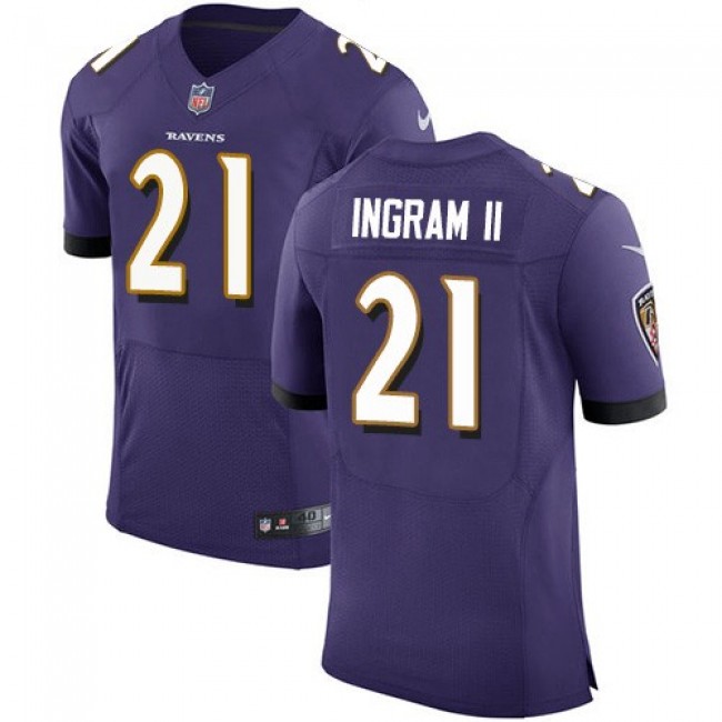 Nike Ravens #21 Mark Ingram II Purple Team Color Men's Stitched NFL Vapor Untouchable Elite Jersey