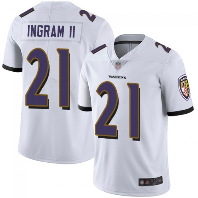 علم سوريا الاخضر NFL Jersey knit fabric-Nike Ravens #21 Mark Ingram II White Men's ... علم سوريا الاخضر