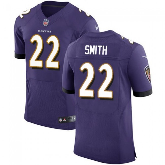 Nike Ravens #22 Jimmy Smith Purple Team Color Men's Stitched NFL Vapor Untouchable Elite Jersey