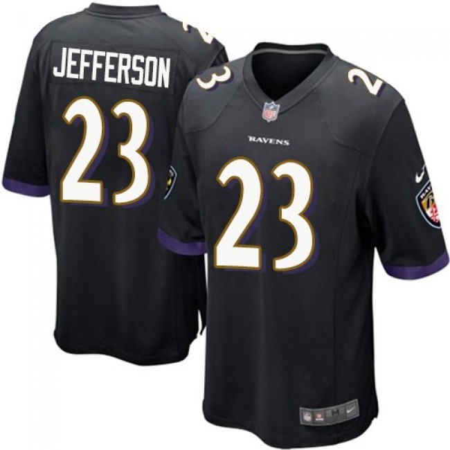 Baltimore Ravens #23 Tony Jefferson Black Alternate Youth Stitched NFL New Elite Jersey