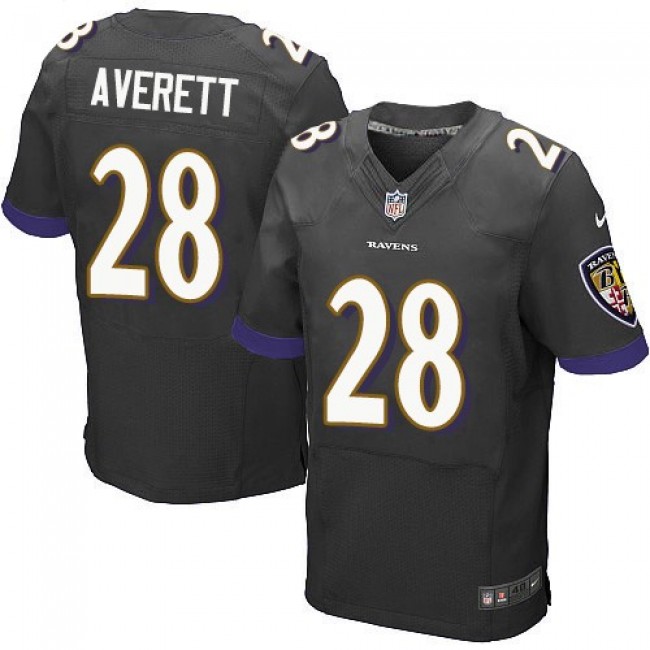 Nike Ravens #28 Anthony Averett Black Alternate Men's Stitched NFL New Elite Jersey