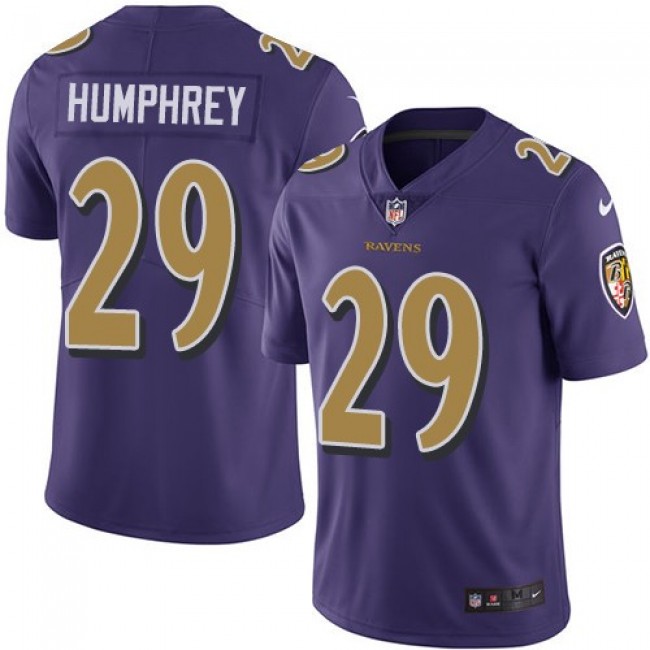 Baltimore Ravens #29 Marlon Humphrey Purple Youth Stitched NFL Limited Rush Jersey