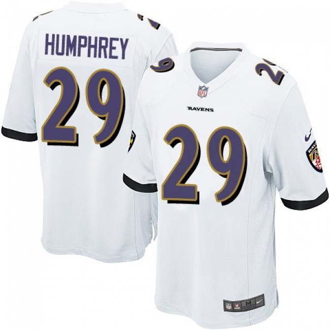 Baltimore Ravens #29 Marlon Humphrey White Youth Stitched NFL New Elite Jersey