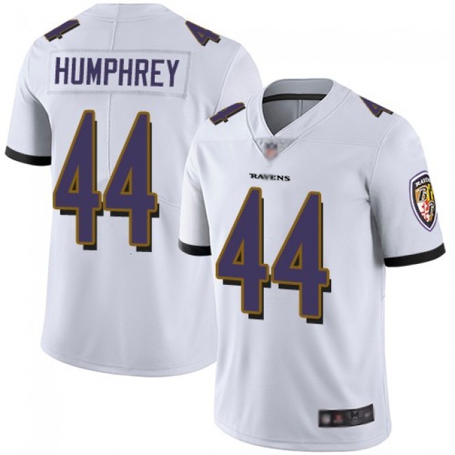 Nike Ravens #44 Marlon Humphrey White Men's Stitched NFL Vapor Untouchable Limited Jersey